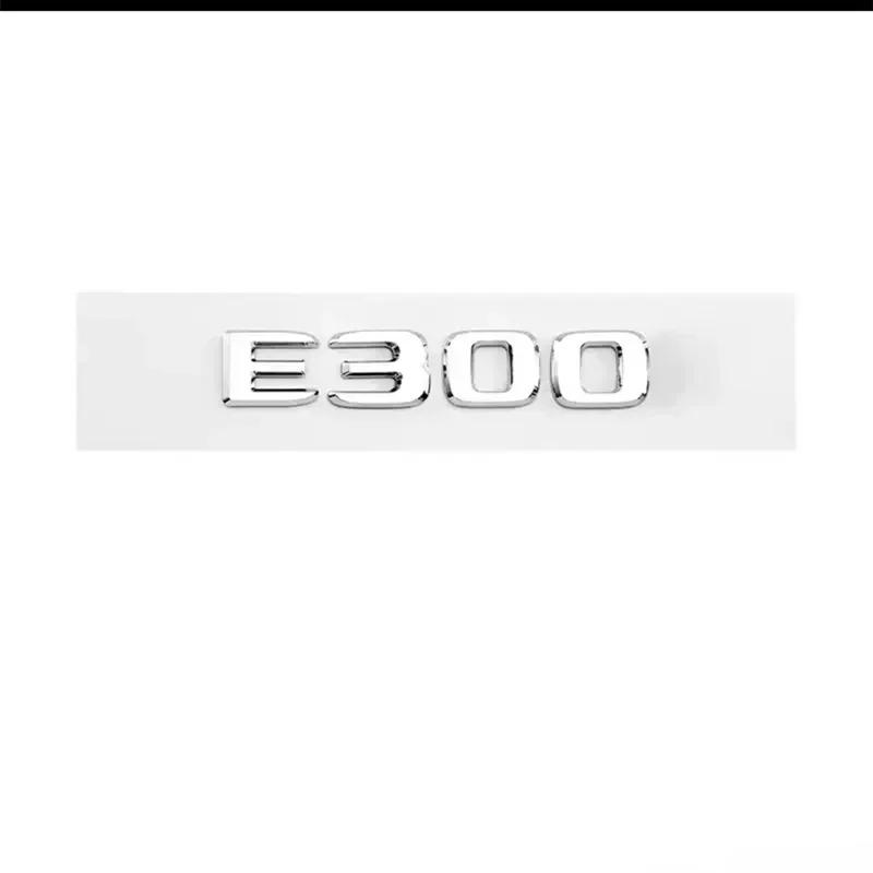 Letters E200 E260 E300 E400 E220d E350e E300de 4Matic ABS Emblem For Mercedes Benz W213 W222 W221 W177 Car Trunk Logo Sticker