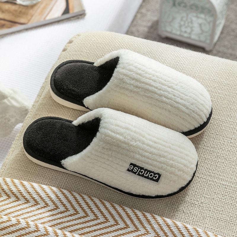 Comfy Linen Slides Striped Open Toe Flat Summer Shoes Indoor Outdoor Slippers