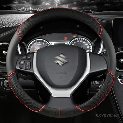 PU Leather Car Steering Wheels Cover 38cm For Suzuki Swift 2011-2016 Vitara 2015- Celerio 2015 -  SX4 S-CROSS 2013-
