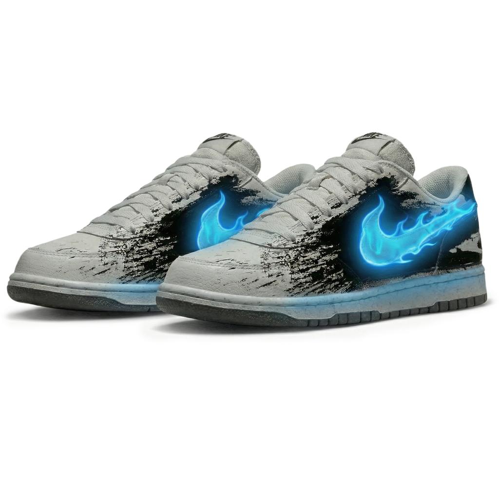 Nike Dunk Triple Lab, Dry Blue Flame Abriebfest Rutschfest Niedrig geschnitten Skateboard Schuhe Herren Blau 355152-017(Team210-)