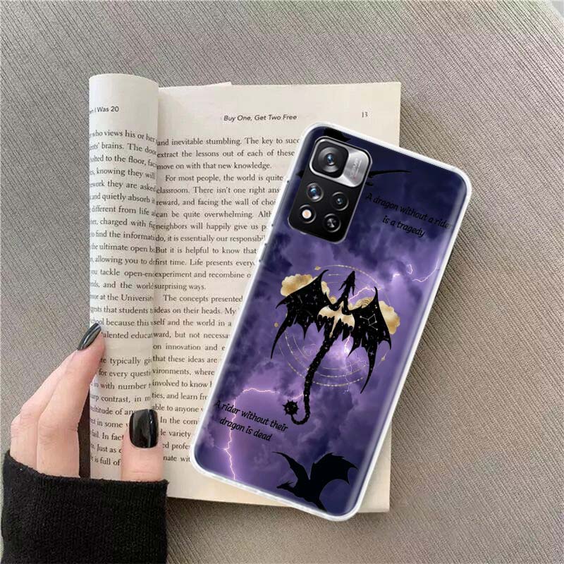 

F-Fourth W-Wing Dragon Phone Case For Xiaomi Redmi Note 11 12 14 13 Pro Plus 5G 14S 4G 12S 10 10S 11T Pro 11S 11E Coque Fundas T Redmi Note 14 Pro 4G