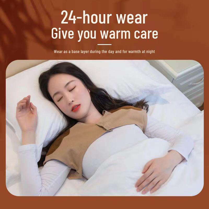 Unisex Velvet Shoulder and Neck Warmer for Cold Nights and Elderly Comfort