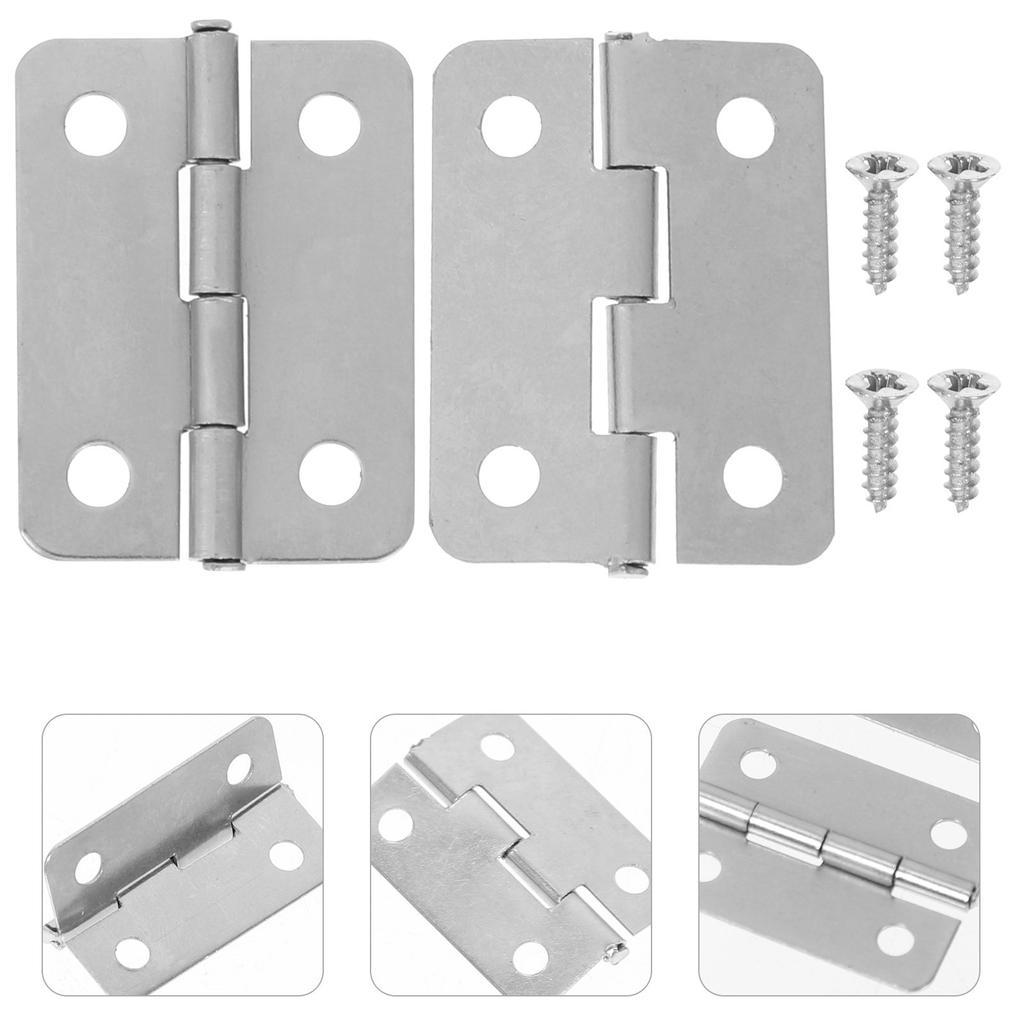 20Pcs Jewelry Box Hinges Iron Hardware Durable Not Easy to Fade DIY Accessory Small Hinges DIY Accessories 1.2inch Mini Hinge