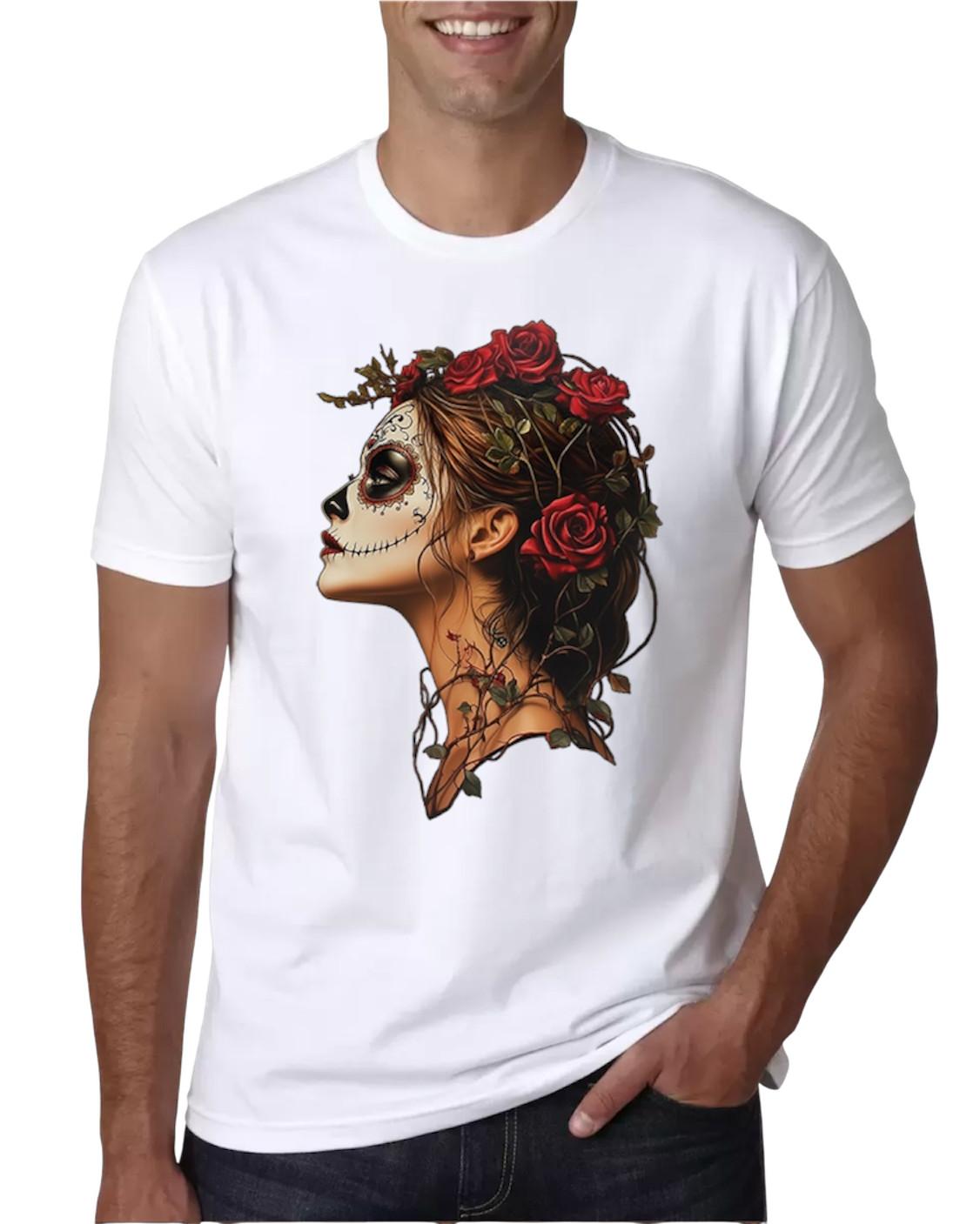 Sugar Skull Profile T-Shirt S разноцветный
