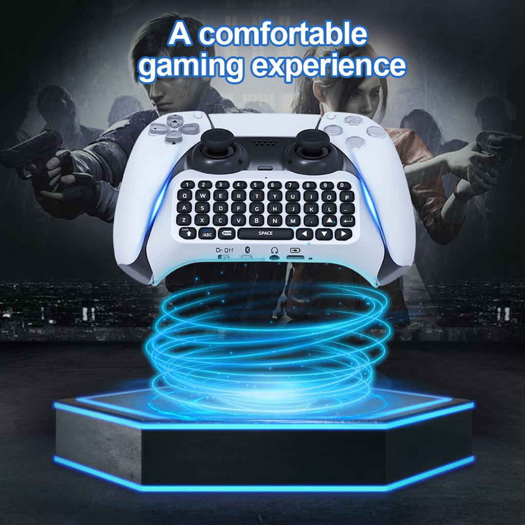 Czat głosowy 3,5 mm Bezprzewodowy Kontroler Klawiatura Gamepad Chat Pad do PS5 Dual Sense Głośnik