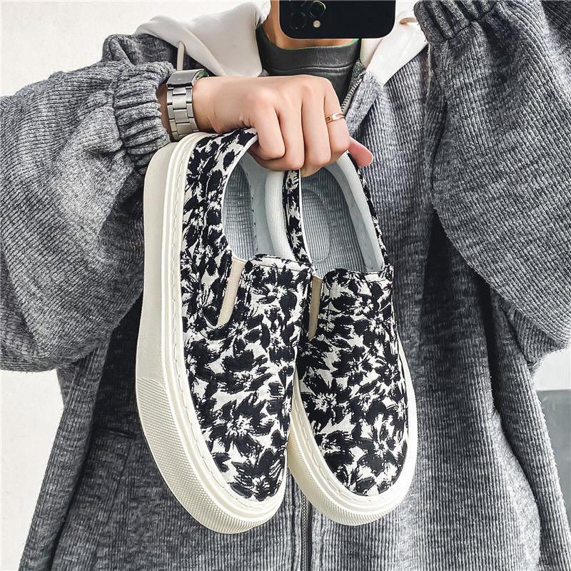 

Men s Casual Shoes Chunky Canvas Sneakers Spring Autumn Footwear Offer 2026 Trend Cheap Liquidation Comfortable Hiking Male Shoe 39