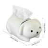 Nordic Adorable Puppy Shaped Tissue Holder Cream Colored Kitchen Counter Organizer Modern Home Decoration Gift Ideas
