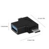 Mini 2 In 1 Micro USb   USB 3.1 Type C Male To USB 3.0 Female OTG Converter Adapter
