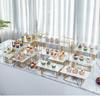Seafood Show Exhibition Gold Shiny Cake Rack Sushi Snack Stand Plate Buffet Banquet Decor Wedding Dessert Table Display Holder