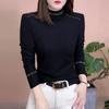 Hot Diamond German Velvet Semi-turtleneck Long Sleeve Bottom Shirt Women's Autumn and Winter New Foreign Style Clothing