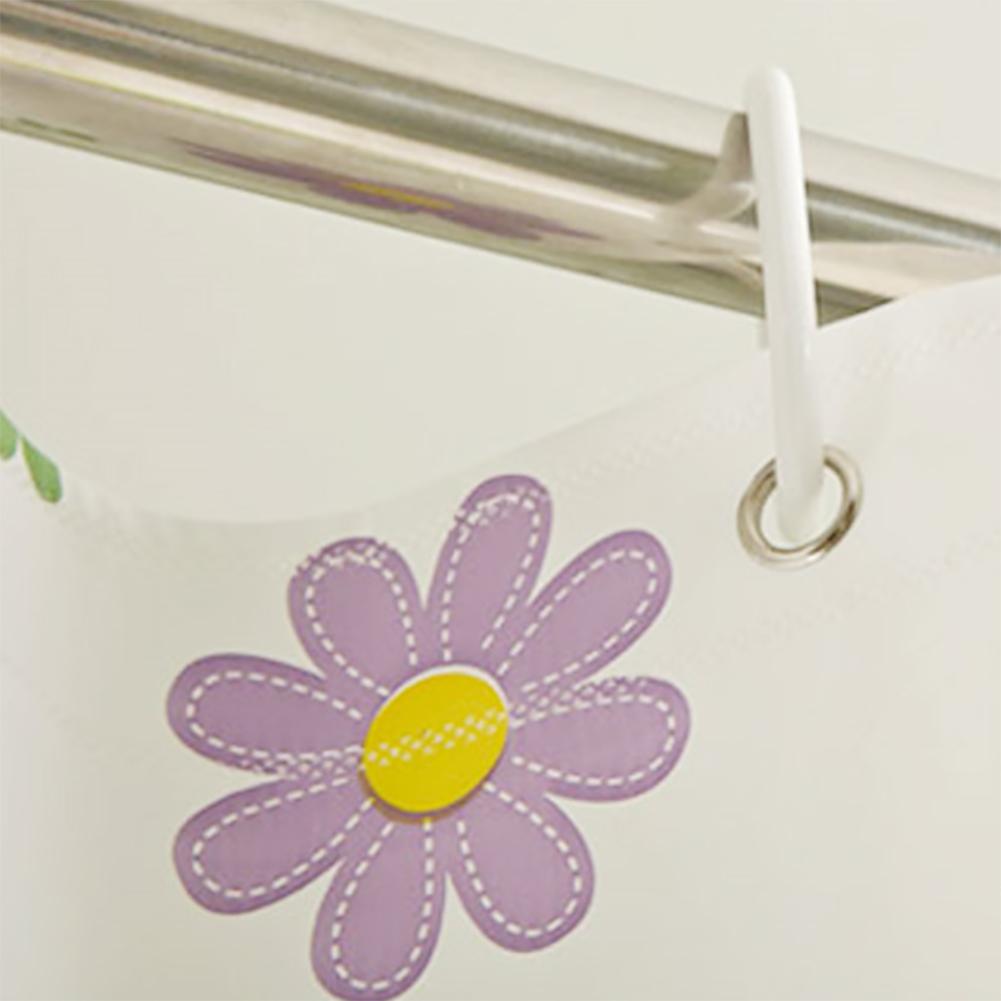 PEVA Bathroom Shower Curtains Waterproof Thickening Bath Curtain Starfish Hibiscus Pattern Bathroom Shower Accessories