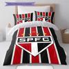 São Paulo Pattern Bedding Set Quilt Cover Pillowcase Home Decor Gift (1 * duvet cover + 2 * pillowcase, without core)