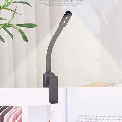 Adjustable Mini Table Lamp Rechargeable Clip-On Desk Lamp Creative Reading Book Light  Travel