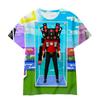 Cartoon Animation Surveillance Man Toilet Man TV Man Funny Cartoon Series 3D Printing Casual Loose Children's Clothing T-Shirt