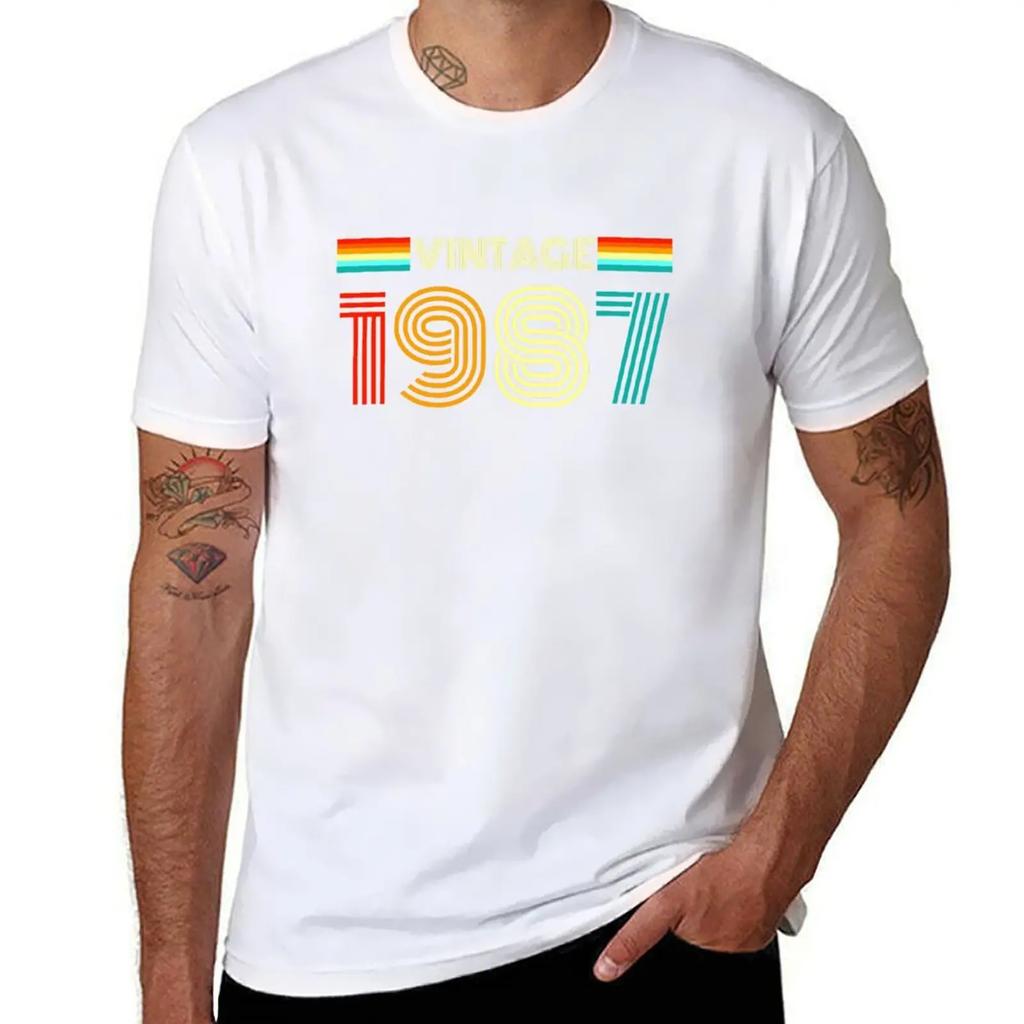 Vintage Retro 1987 - Vintage 1987 Birthday Gift T-Shirt graphic shirts shirts graphic tees Men's t-shirt