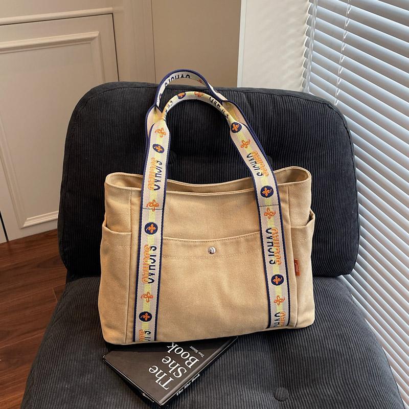 Casual Fashion Large Capacity Tote Bag Simple Travel Bag Women Large Shoulder Bag  Tote Handbag