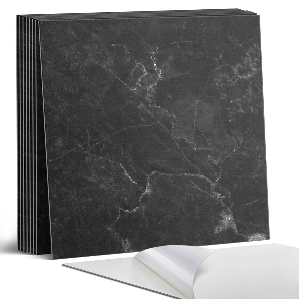 Komplet Kafelków Pcv Z Dekorem Do Kuchni Lub Łazienki Wzór Marmurowy Z Żyłkami 9X30X30 Cm