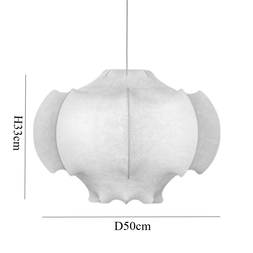 Japanese Nordic Decorative  E27 Suspension Art Cloth Design Hanging Ceiling Light Silk Pendant Lamps Lighting Chandelier