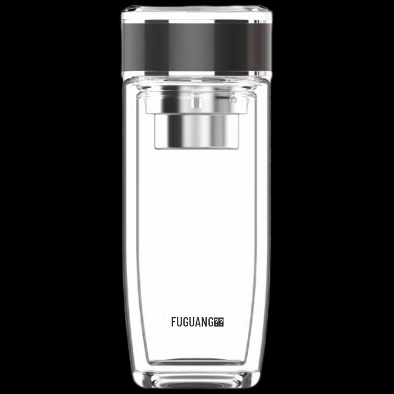 FUGUANG Yiming Double-Wall Glass Tea Bottle with Infuser