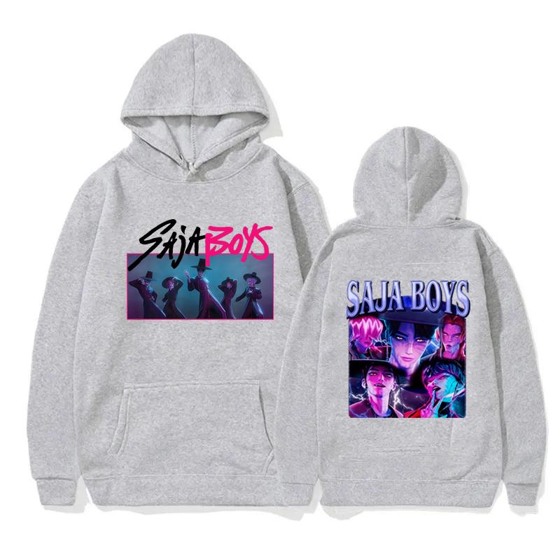 KPop Lovci démonů Saja Chlapci Mikiny Ženy Muži Dlouhý rukáv Filmová mikina S kapucí Ležérní Dívky Chlapci Pulovr Streetwear Oblečení