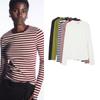 CS Spring New Women's Clothing Fashion Style Slim Fit Round Neck Long Sleeves Finger Hole Bottoming Shirt Tops 1028327