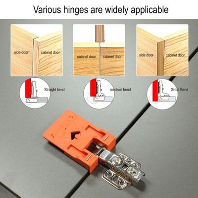 Hinge Mounting Bracket with Powerful 2.6mm Hinge Double-Sided Magnets Gap Spacer Professional Hinge Installation Tool