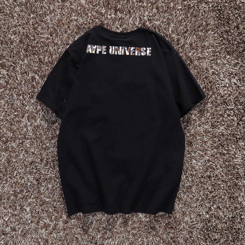 Ape Head Men's & Women's Trendy 2-Piece Set: Loose Fit Five-Point Shorts & Short-Sleeve T-Shirt