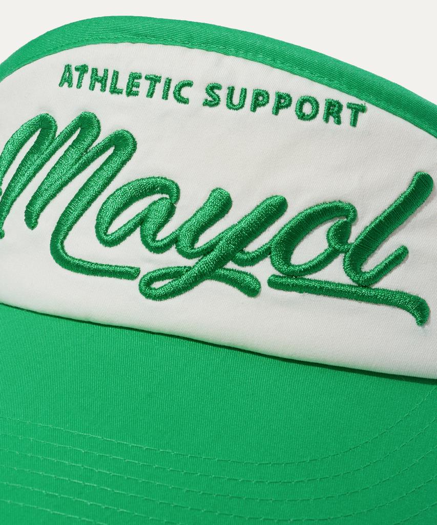 MAYOL Color Block Lettering Sun Cap_Green