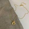 Gold Crushed Ice Horse Pendant Necklace - Light Luxury, Versatile Design for Women