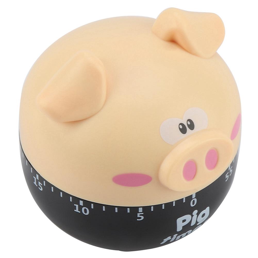 Cute Cartoon Pig Kitchen Timer Mechanical Timers Counters for Cooking Timing Tool