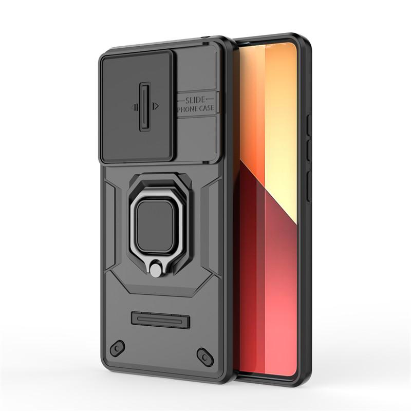 For Xiaomi Redmi Note 14S Case Slide Camera Len Cases Xiaomi Redmi Note 14S Cover Shockproof Armor PC Phone Cover Redmi Note 14S