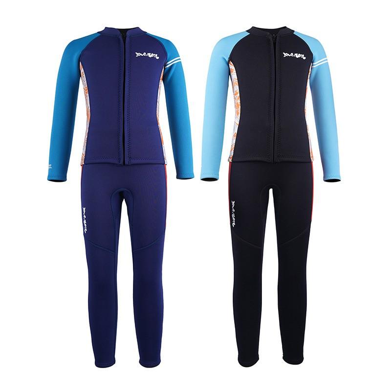 2.5MM Children's Diving Suit Split Long-sleeved Warm Swimsuit Boys 'cold-proof Snorkeling Surfing