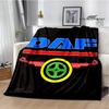 Coperte stampate retrò camion DAF 3D coperta da picnic coperte calde in flanella coperta morbida e confortevole biancheria da letto Regalo di compleanno