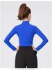 Women's Long Sleeve Zipper High Collar Latin Dance Tops for Autumn and Winter Training