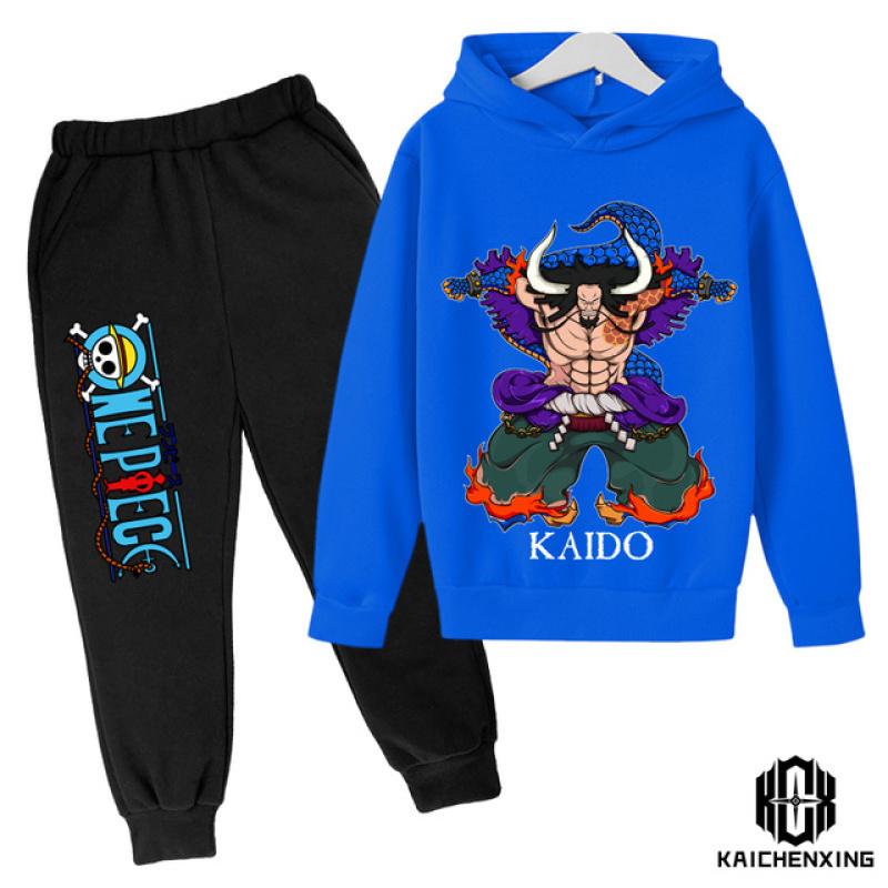 One Piece Cartoon Children's Hoodie Clothes Boys Set Children's Sportswear Clothing Spring and Autumn Fashion Sweatshirt