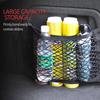 Car Trunk Mesh Organizer Storage Net Seat Back Bag Universal SUV Boot String Pockets Auto Magic Tape Fire Extinguisher Network
