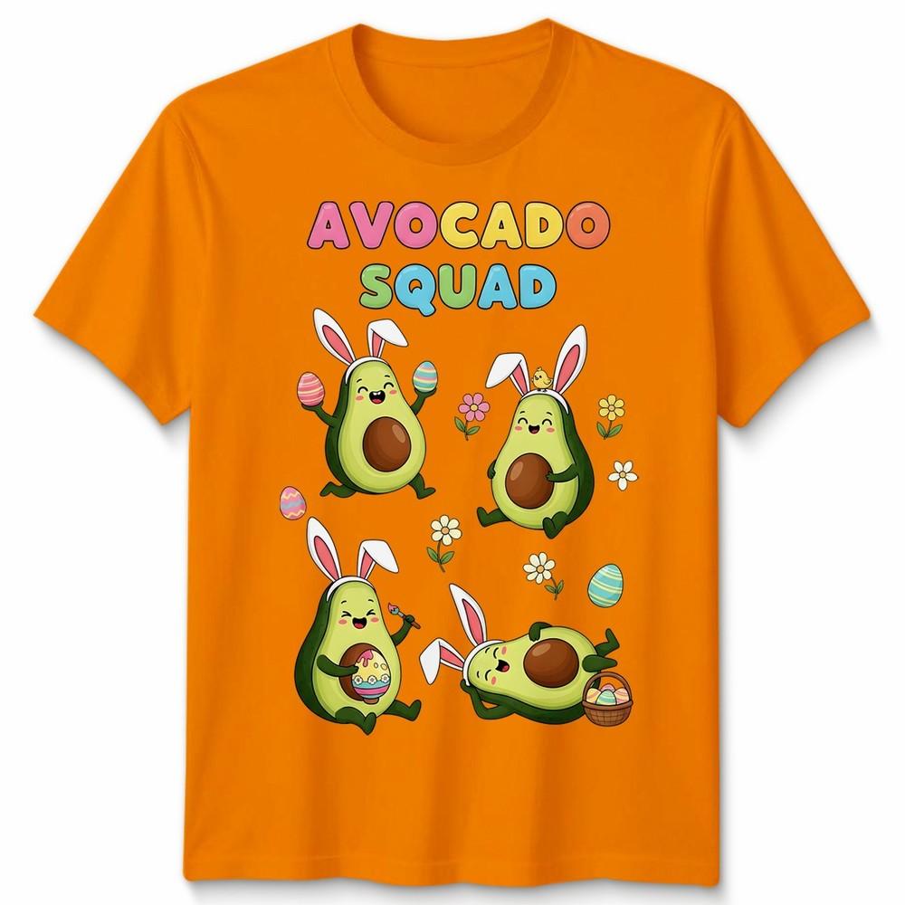 Funny Avocado Squad Easter Bunny Hunting Chocolate Eggs Unisex Tshirt Gift
