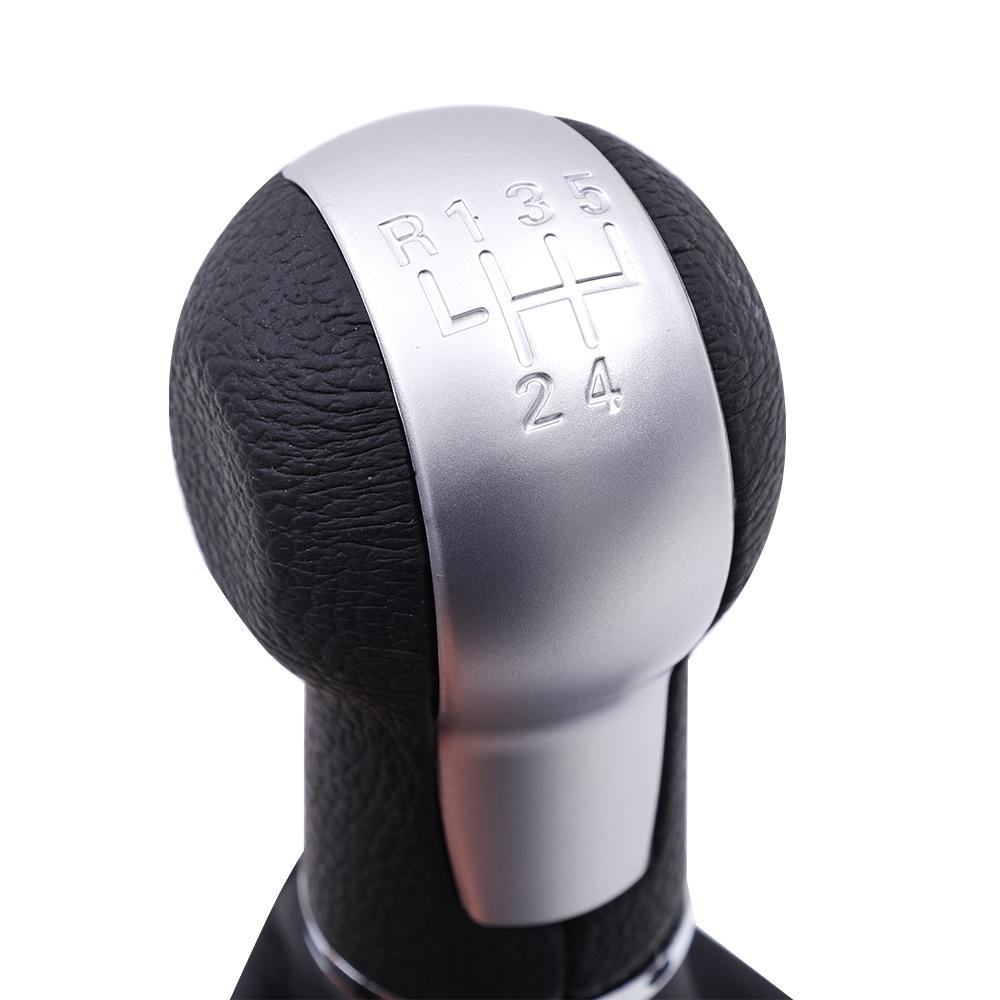 5/6 Speed Manual Leather MT Gear Shift Knob Gaiter Boot Cover Frame Base for Seat Altea Leon II 2 Toledo III 3 Car Accessories
