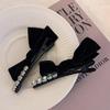 2Pcs  Bow Hair Clips For Women Vintage Bowknot Side Hairpin Cute Girls Barrettes Headdress Hair Accessories