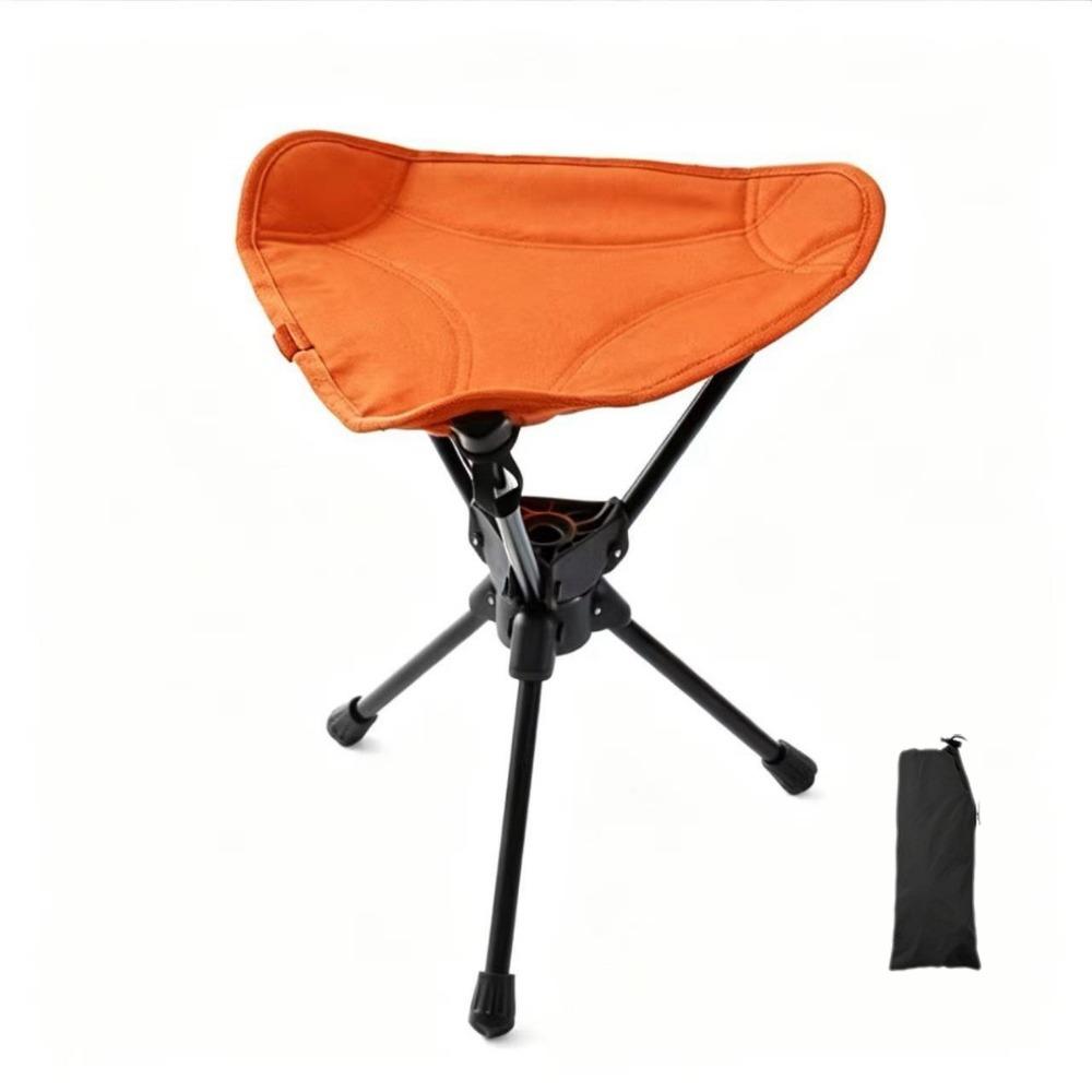 Foldable Folding Rotating Stool Wear-resistant Fishing Chair Portable Mazza Stool Outdoor Camping