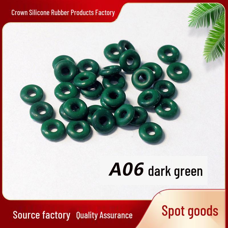 50-Piece Jade Silicone Spacer Rings for Bracelets, Chains, and Necklaces
