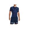 Under Armour HeatGear® Camouflage Training Running Fitness Shirt Men Tops Blue 1361519-432