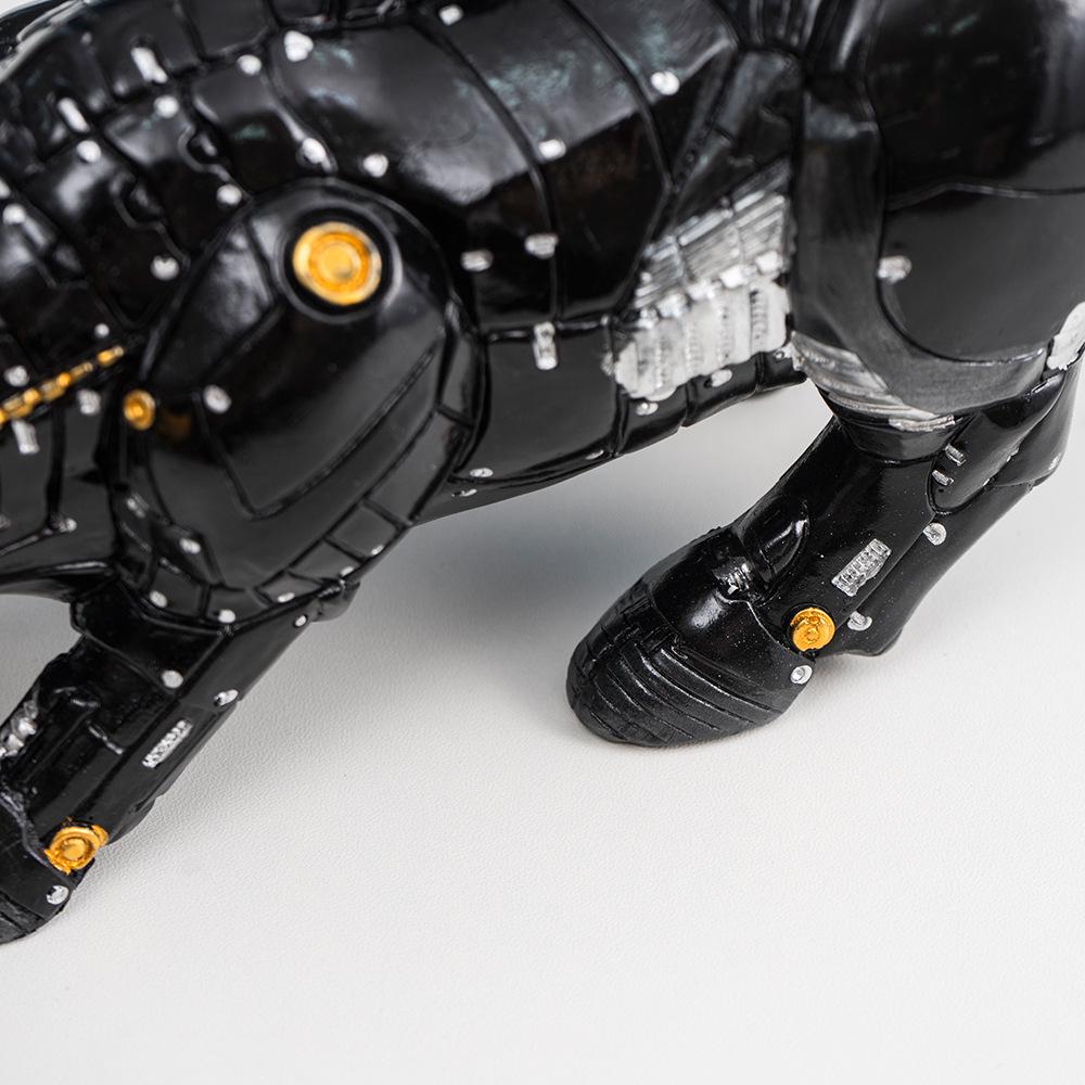 Bitcoin Bull Wall Street Office Resin Ornament