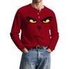 Men's Casual Knit Button-Up Long-Sleeve Shirt