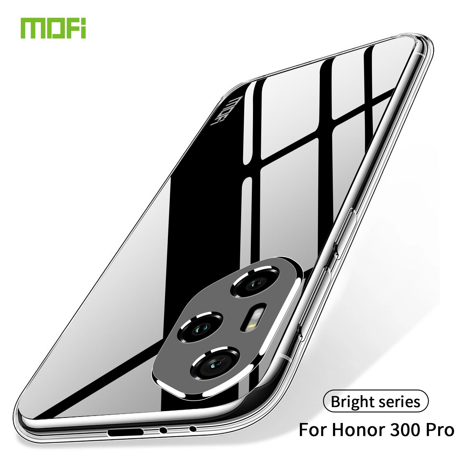 

For Honor 300 Pro Clear Phone Case MOFI Ultra-Thin TPU Phone Back Cover Transparent