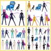Non-Toxic 12/18Pcs New Demon Hunters Anime Figure Toys Cute Pvc Action Figure Derpys Tiger Rumi Mira Zoey Sussy Figurine Doll Birthday