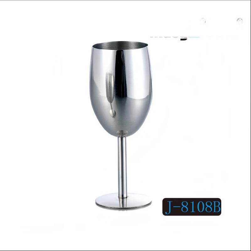 Shangqi Polished Stainless Steel Wine Glass Set