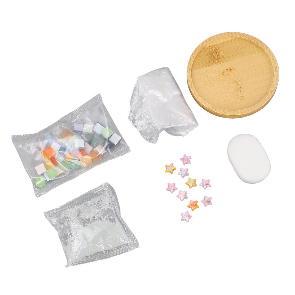 Coaster Materials Kit Mosaic Coaster Making Kit Craft Supplies for Home Decor Gift