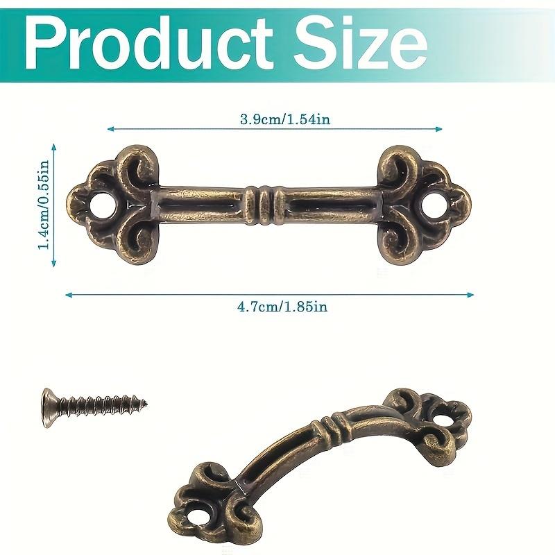 15/30 de bucăți Mini Ornamente Mânere Sertare din Zinc - Alamă Vechi - Perfect pentru Cutii de Bijuterii și Tragere Mici pentru Organizator de Mobilier
