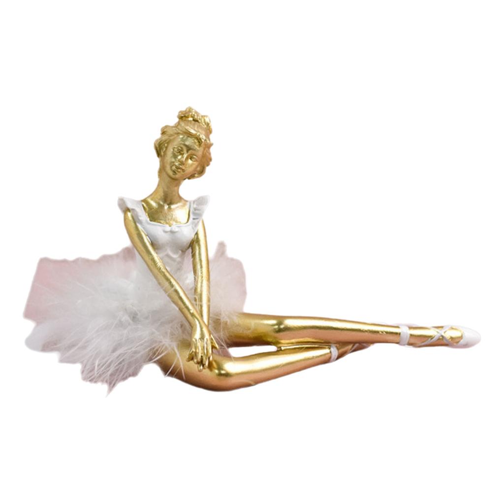 Elegante Ballerina Statue Harze Ballerinen Mädchen Dame Figur Ornament für Wohnzimmer Schlafzimmer Tischdekoration